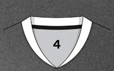 Kerah jersey V-Putus