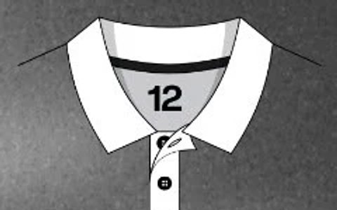 Kerah jersey Polo Kancing